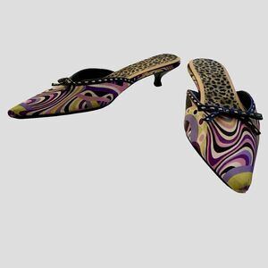 Very cute and colourful mules
